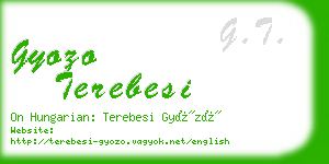 gyozo terebesi business card